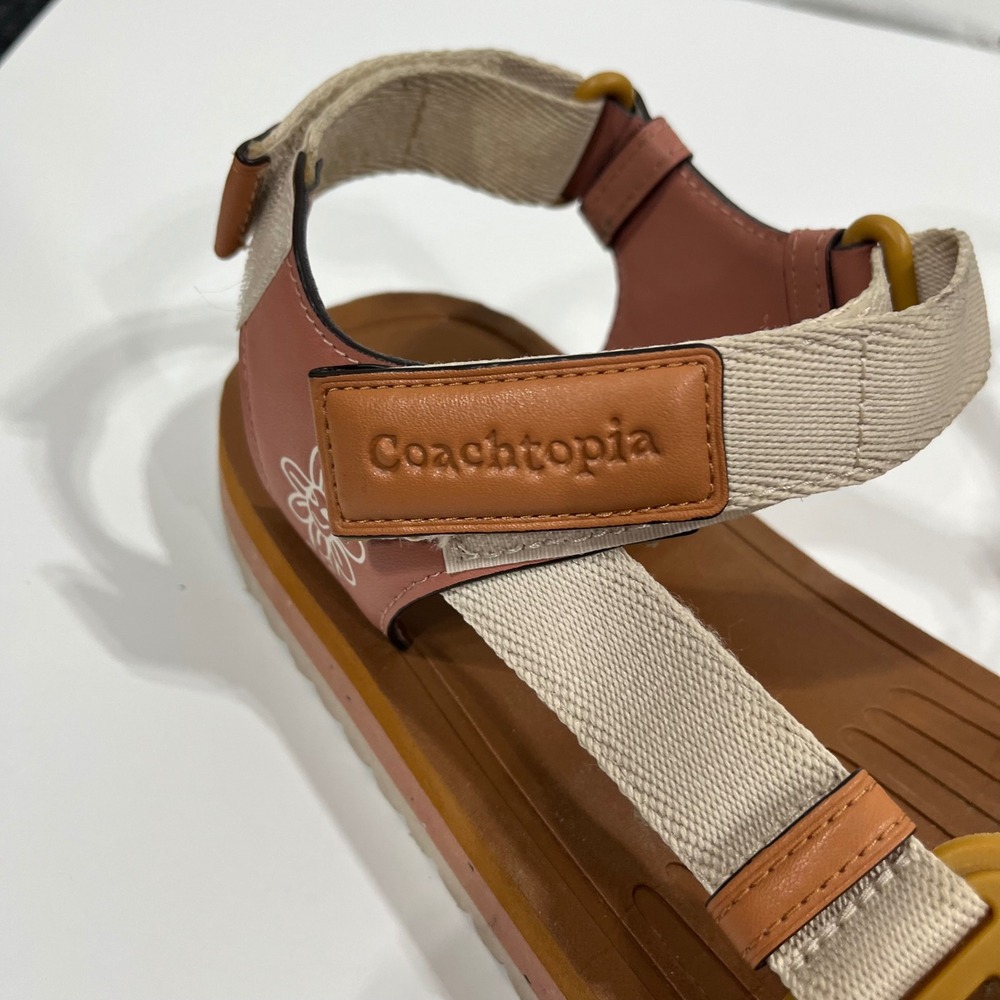 Coachtopia Strappy Sport Sandals Platform Adjustable Slides Womens 9 Open Toe - Picture 7 of 15